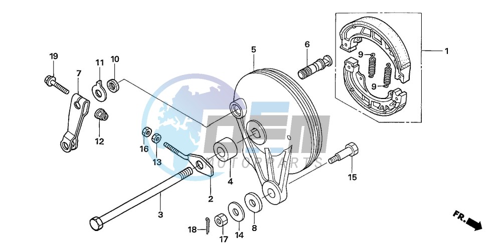 REAR BRAKE PANEL (ANF1256/7/T6)