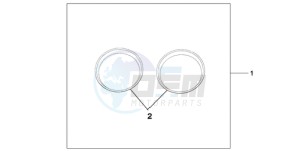 CBF600N9 UK - (E / MKH) drawing METER RING