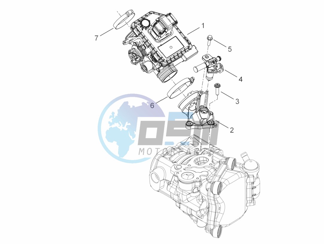 Throttle body - Injector - Union pipe