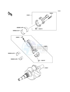 KFX700 KSV700B7F EU drawing Crankshaft