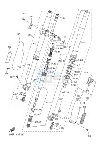 WR450F (2GCC) drawing FRONT FORK