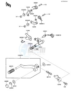 ZL 900 A [ELIMINATOR] (A1-A2) [ELIMINATOR] drawing GEAR CHANGE MECHANISM