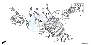 CBR125RWB CBR125RW E drawing CYLINDER HEAD