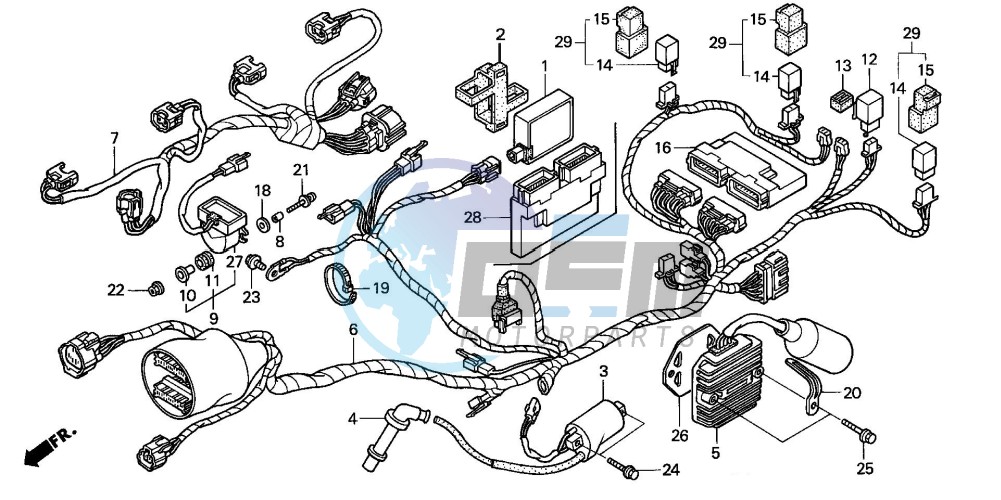 WIRE HARNESS (REAR)