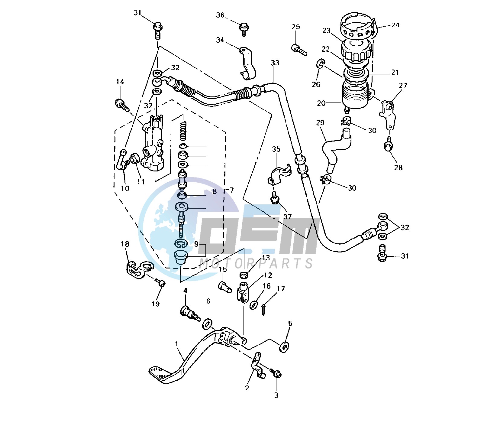 REAR MASTER CYLINDER