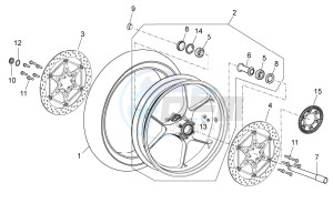 Tuono V4 1100 RR (USA-CND) USA-CND drawing Front wheel