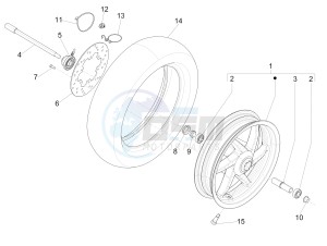 NRG POWER DT 50 drawing Front wheel