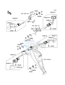 Z750 ZR750L7F GB XX (EU ME A(FRICA) drawing Turn Signals