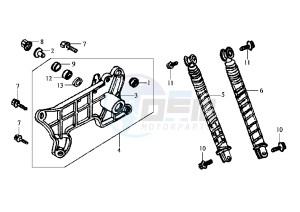 JOYRIDE - 200 cc drawing REAR SHOCK ABSORBER