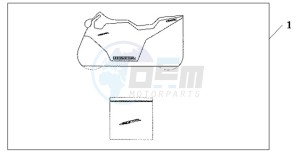 CBR600RRA BR - (BR) drawing INDOOR CYCLE COVER