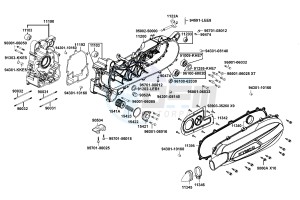 DOWNTOWN 125 I Italy drawing Crank Case