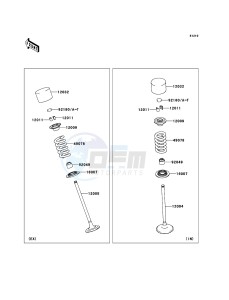 Z1000 ZR1000DCF FR GB XX (EU ME A(FRICA) drawing Valve(s)