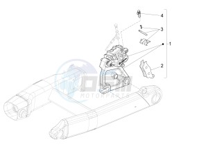 California 1400 Touring ABS 1380 drawing Rear brake caliper