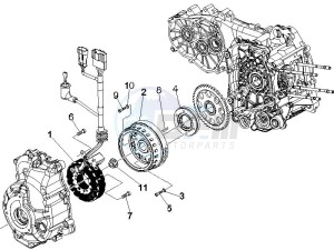 GT 250 ie 60 deg USA drawing Flywheel magneto