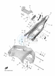 YZF1000 YZF-R1 (B3L1) drawing FRAME