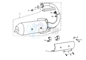 TREKKER - 50 cc drawing EXHAUST CATALYTIC