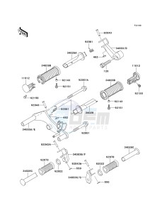 EN 500 C [VULCAN 500 LTD] (C6F-C9F) C8F drawing FOOTRESTS