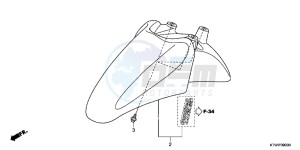 SH300AC drawing FRONT FENDER