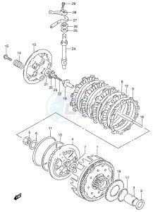 GN250 (E2) drawing CLUTCH