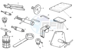 RAPTOR EU2 125 drawing WORKSHOP SERVICE TOOLS