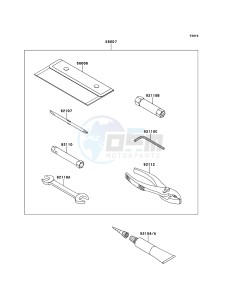 KLX125 KLX125CCF XX (EU ME A(FRICA) drawing Owner's Tools