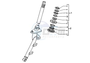 ET4 125 drawing Steering bearing ball tracks