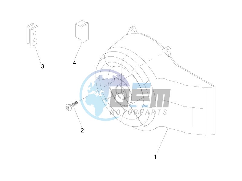 Flywheel magneto cover - Oil filter