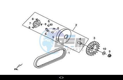 MOVABLE DRIVE FACE ASSY.