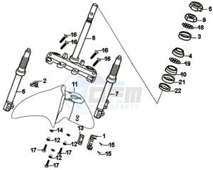 SYMPHONY SR 125 L7 drawing FRONT FORK/ FRONT FENDER / STEERING HEAD BEARING