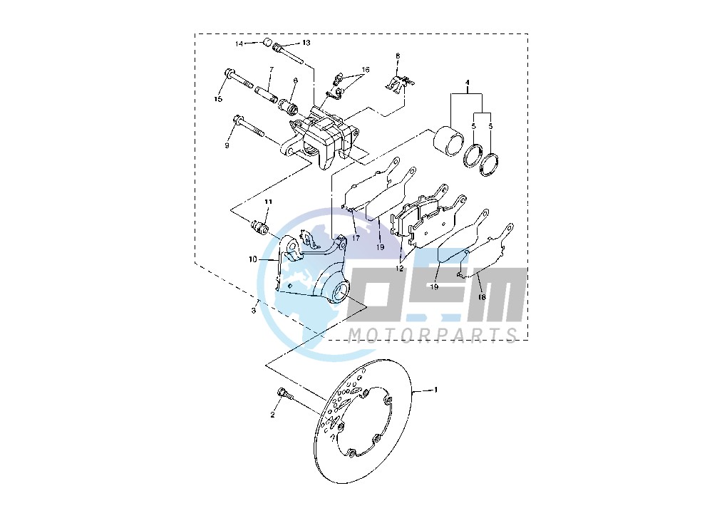 REAR BRAKE CALIPER