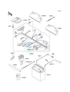 KAF 620 B [MULE 2520 TURF] (B6) [MULE 2520 TURF] drawing CHASSIS ELECTRICAL EQUIPMENT