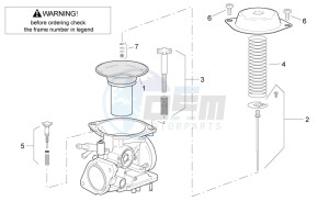 Leonardo 250-300 (eng. Minarelli) drawing Carburettor I