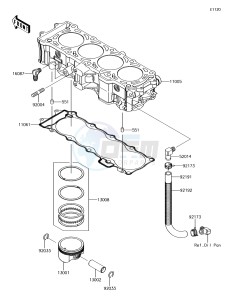 JET SKI ULTRA 310LX JT1500MHF EU drawing Cylinder/Piston(s)