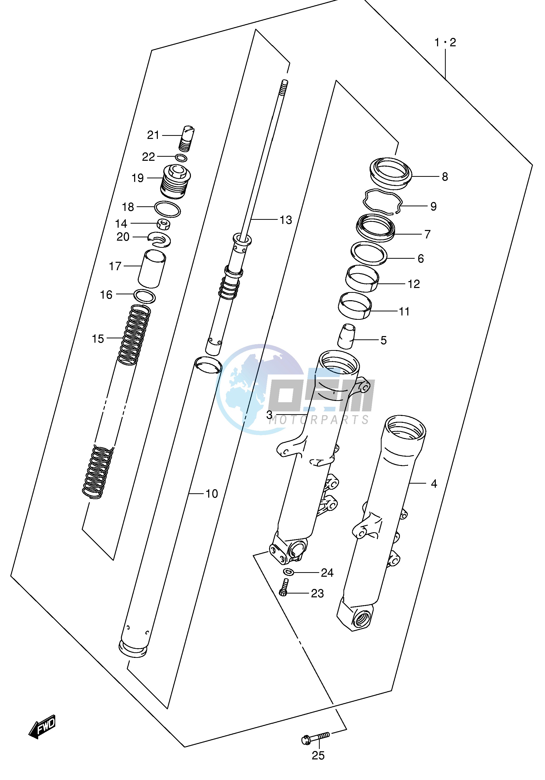 FRONT DAMPER (MODEL K3 K4 K5 K6)