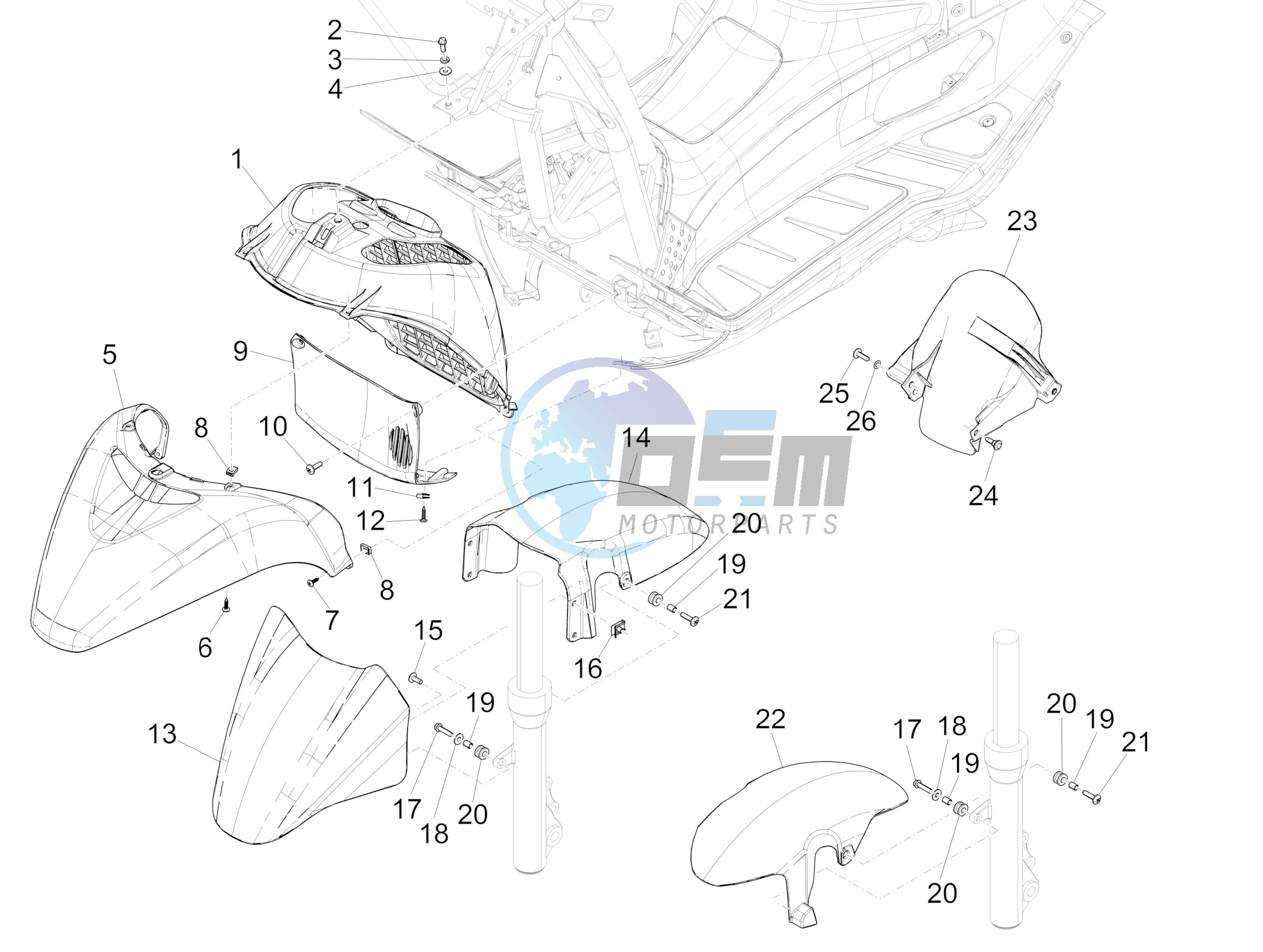 Wheel huosing - Mudguard