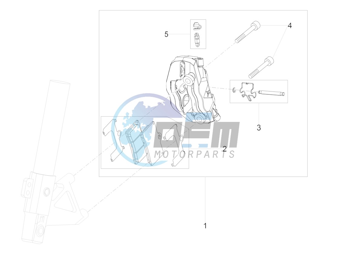 Front brake caliper