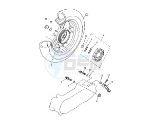 YN F NEO'S 4 50 drawing REAR WHEEL