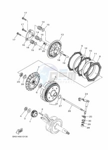 YZF125-A YZF-R125 (B5G2) drawing CLUTCH