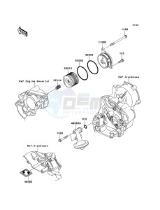 KX450F KX450FEF EU drawing Oil Filter