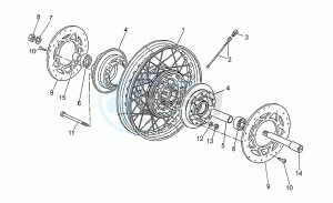 Nevada 350 drawing Front wheel