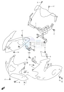 SV650 (E2) drawing COWLING INSTALATION PARTS (SV650SX SY SK1 SK2)