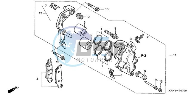 FRONT BRAKE CALIPER