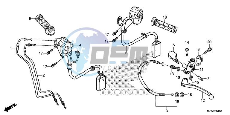 HANDLE LEVER/SWITCH/CABLE