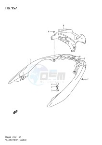 AN400 (E2) Burgman drawing PILLION RIDER HANDLE (AN400L1 E19)