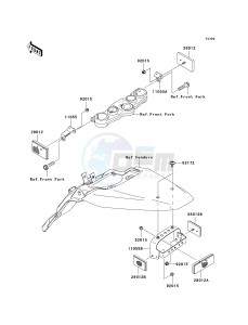 KLX 140 B (KLX140L MONSTER ENERGY) (B8F-B9FA) B8F drawing REFLECTORS-- B8F_B9F- --- CN- -