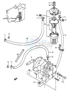 DT 65 drawing Fuel Pump (1988 to 1994)