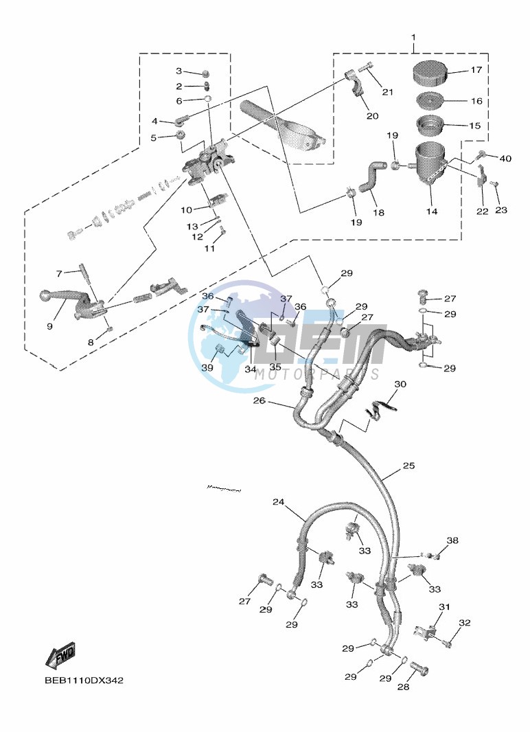 FRONT MASTER CYLINDER