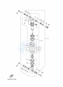 YZ250 (BCR9) drawing REAR SUSPENSION