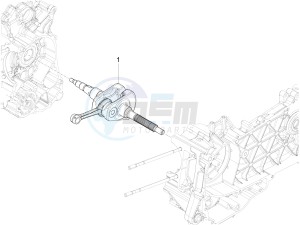 Liberty 150 iGet 4T 3V ie ABS (APAC) drawing Crankshaft