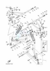 YFM700R YFM70RSXK (2LSS) drawing FRONT SUSPENSION & WHEEL